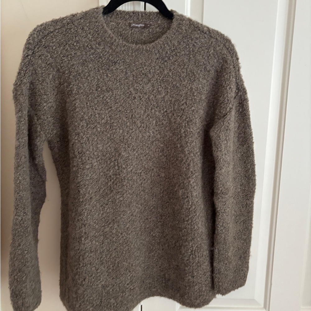 J. McLaughlin Women’s Alpaca Blend Boucle Crewneck Sweater